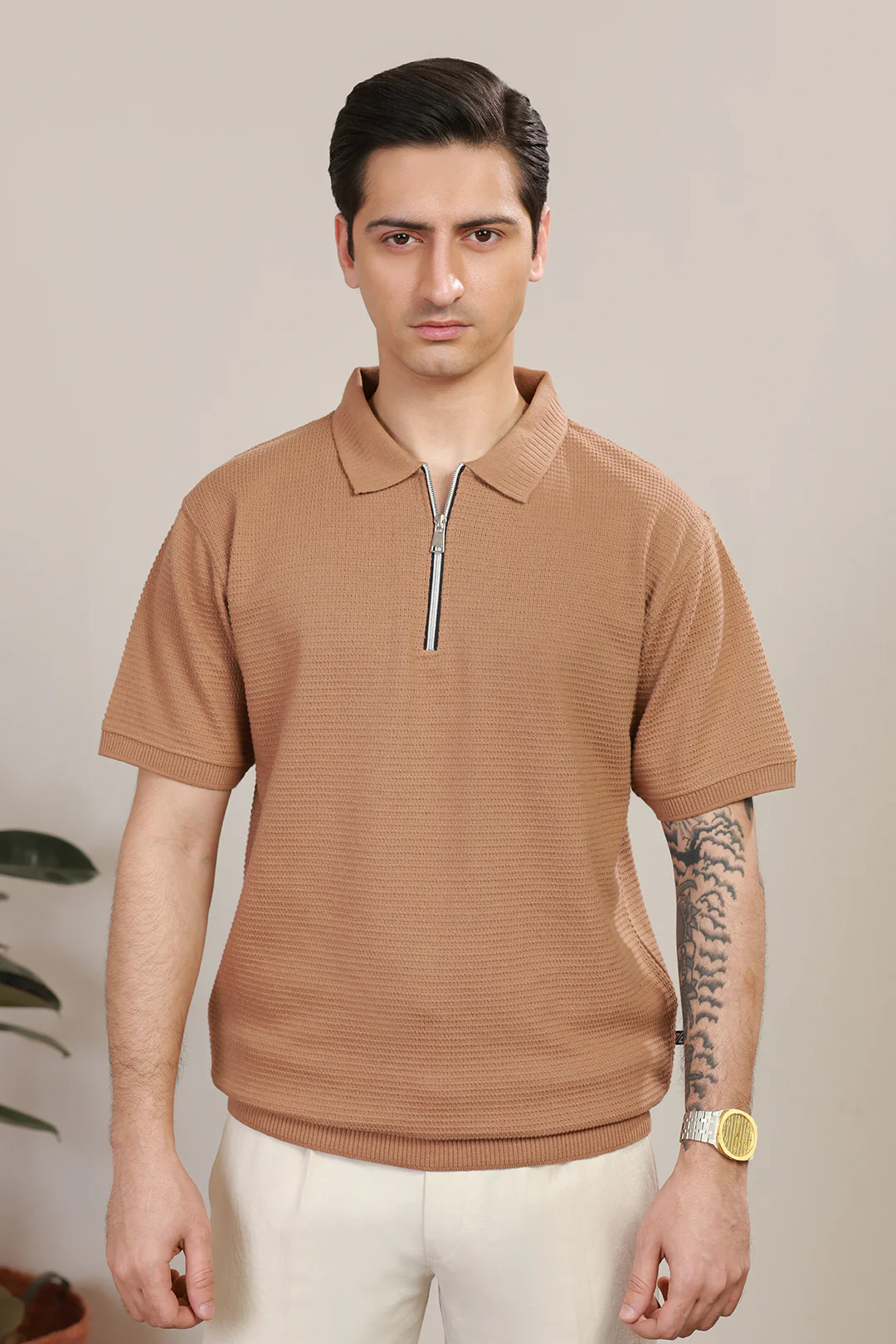 Loose Guage Zipper Polo - 6001 - Image 15