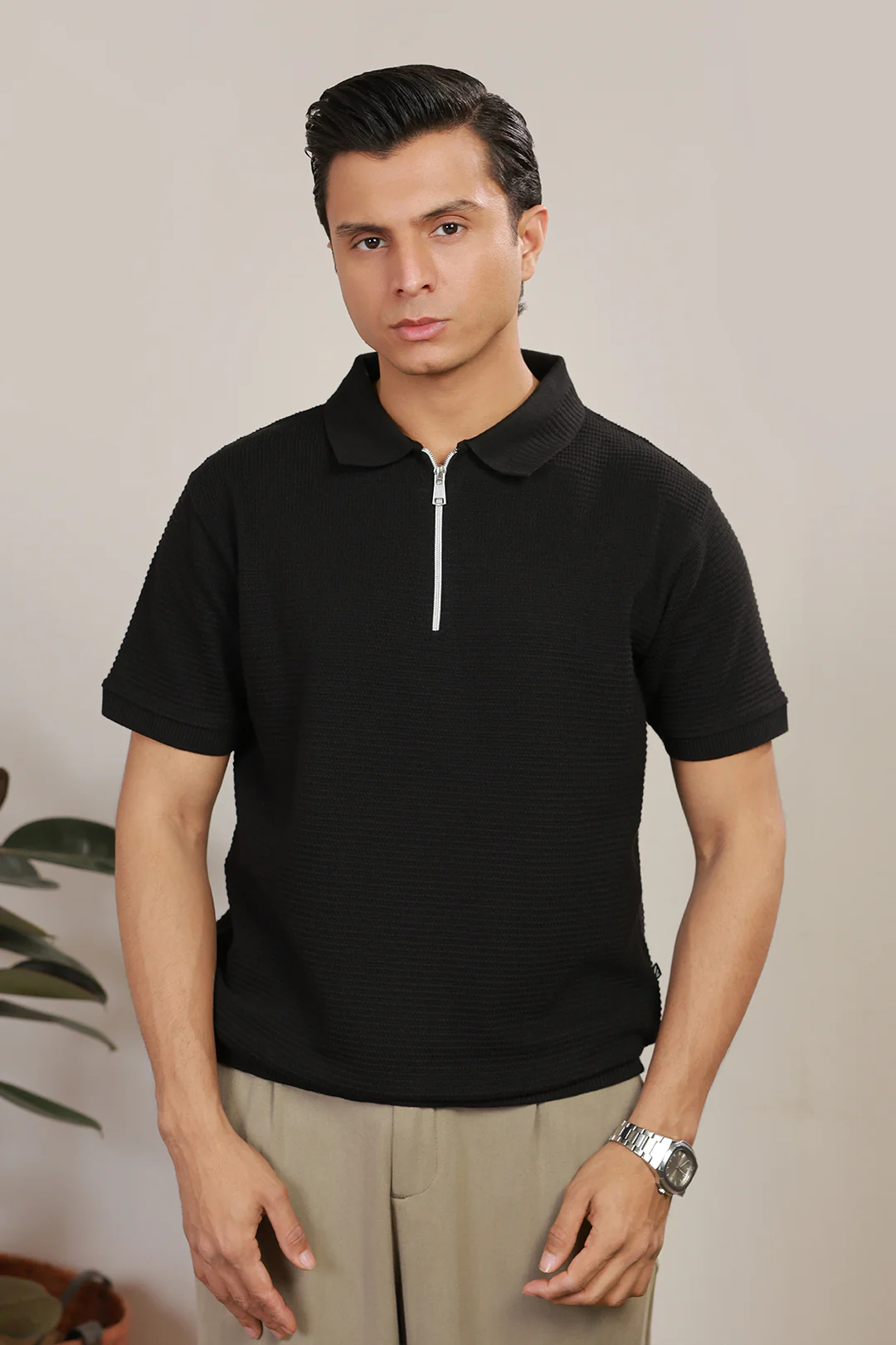 Loose Guage Zipper Polo - 6001 - Image 9