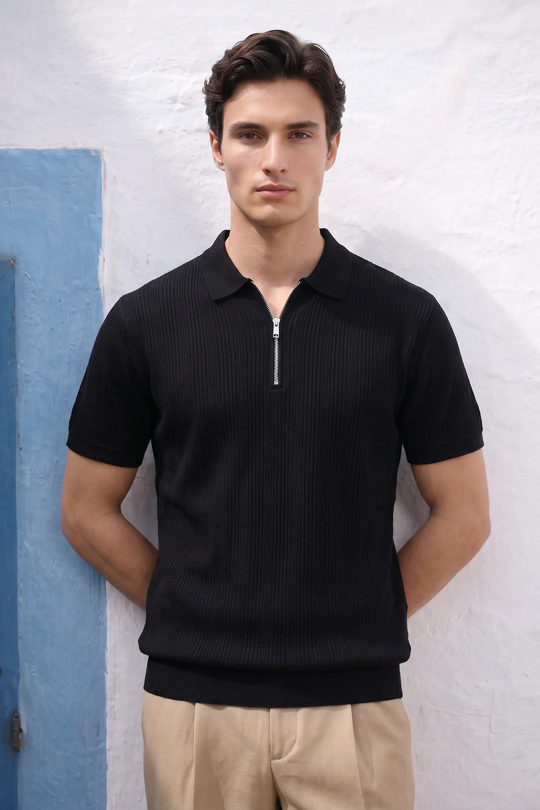 Loose Guage Zipper Polo - 6003 - Image 3