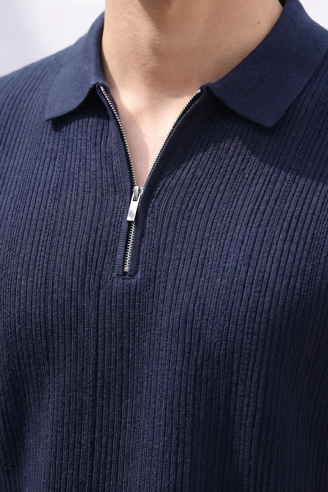Loose Guage Zipper Polo - 6003 - Image 2