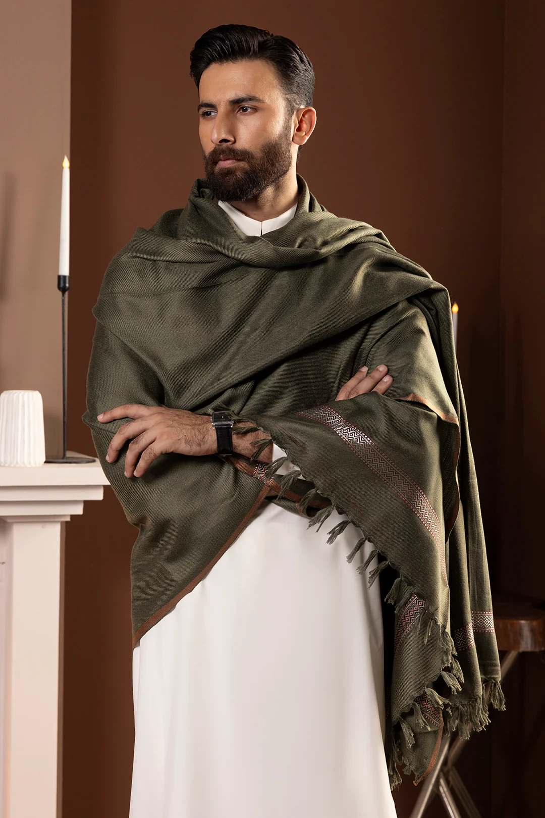 Men Shawl - 5007 - Image 2