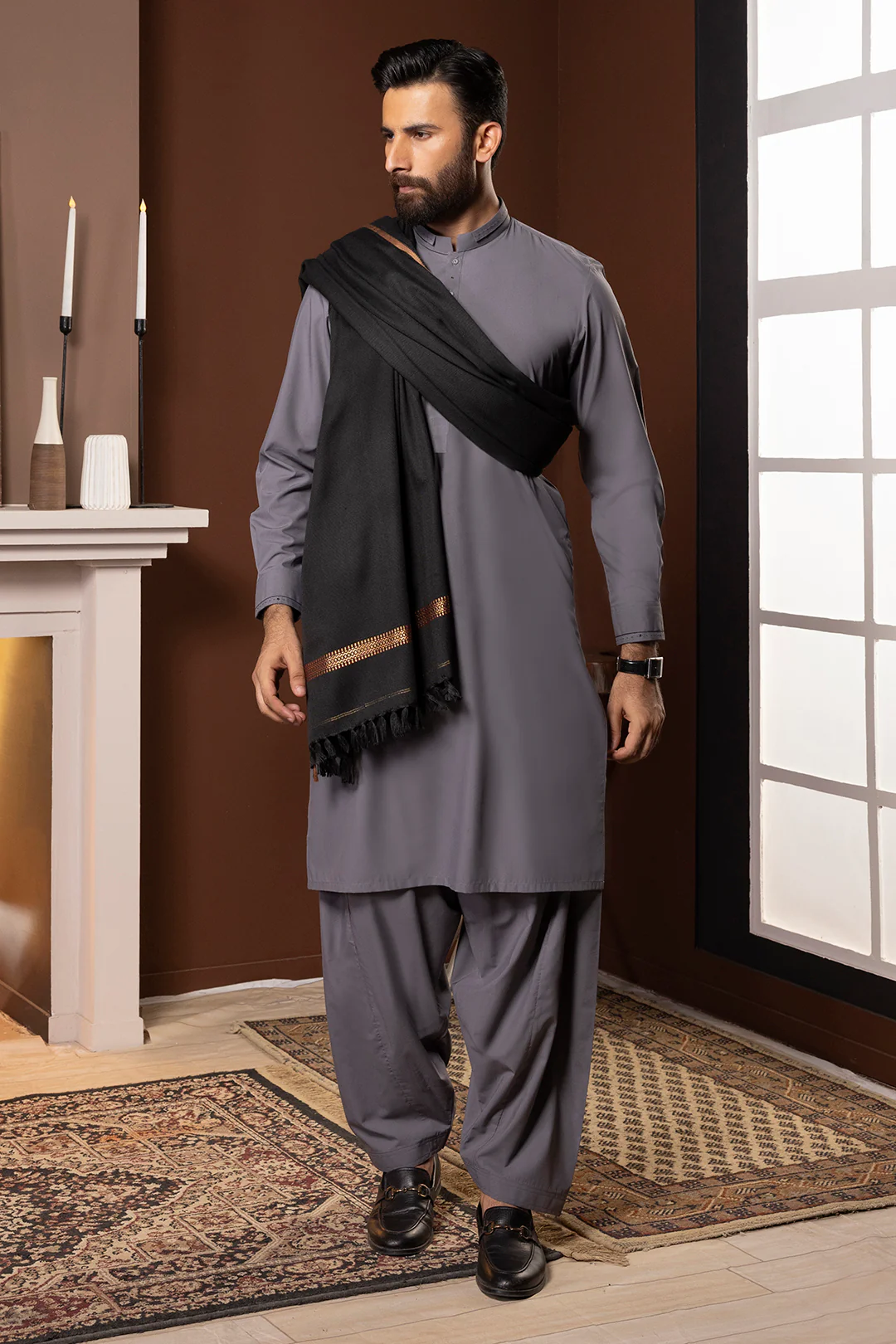 Men Shawl - 5001 - Image 6
