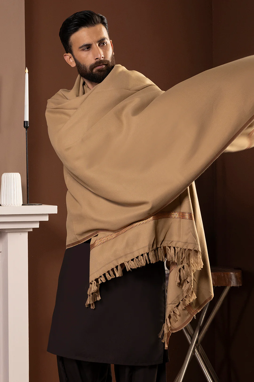 Men Shawl - 5008 - Image 2