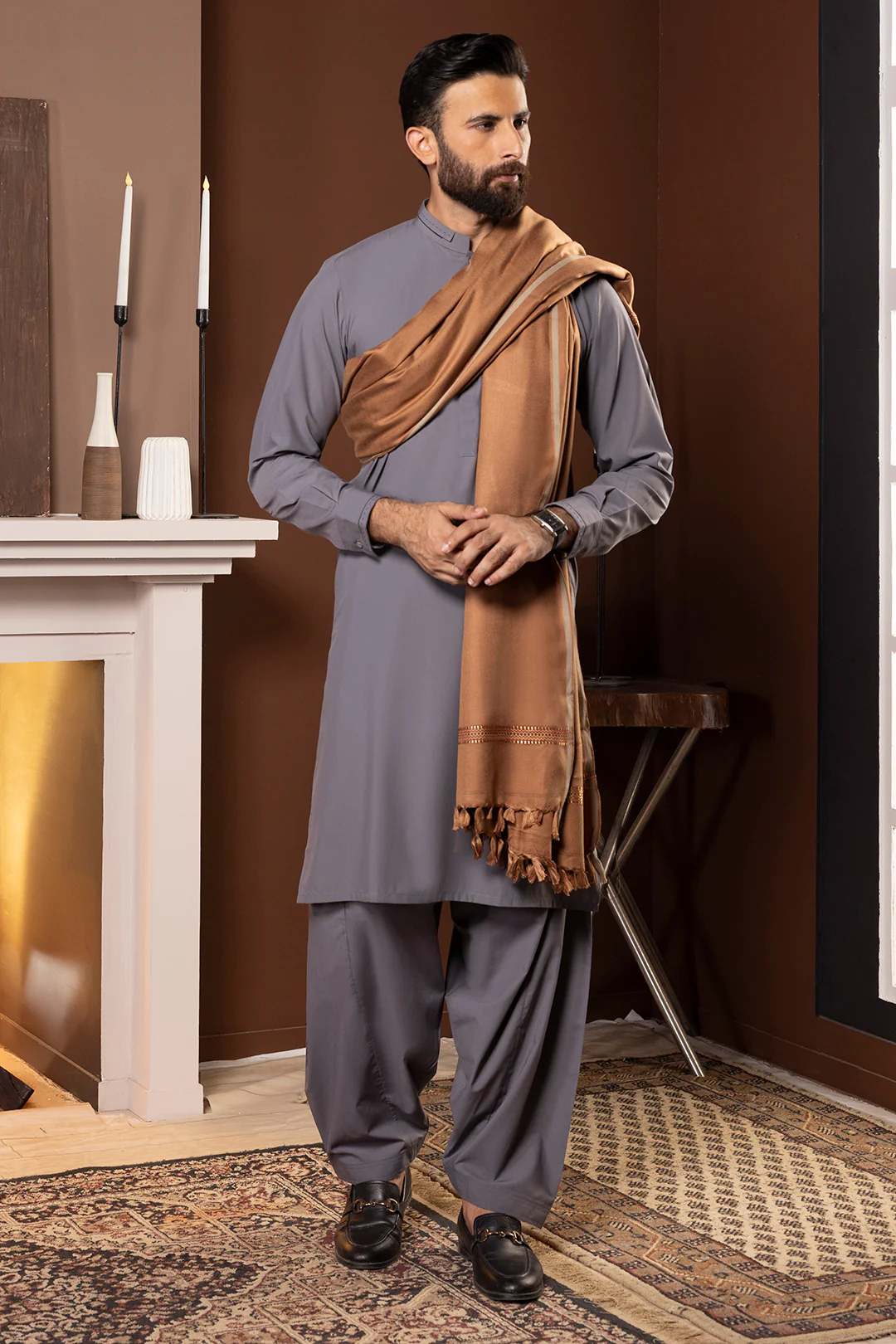 Men Shawl - 5009 - Image 9