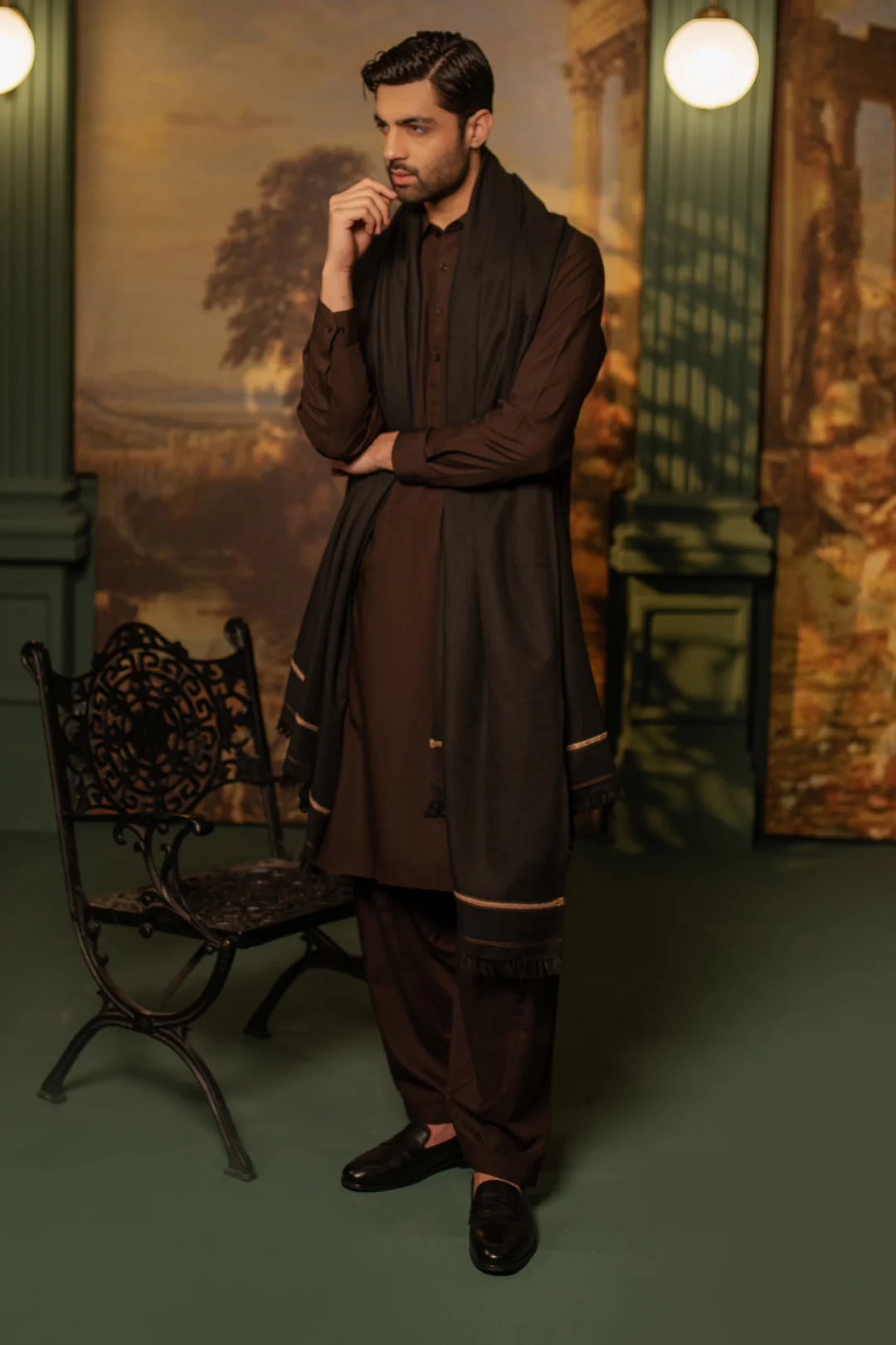 Men Shawl - S001 - Image 5