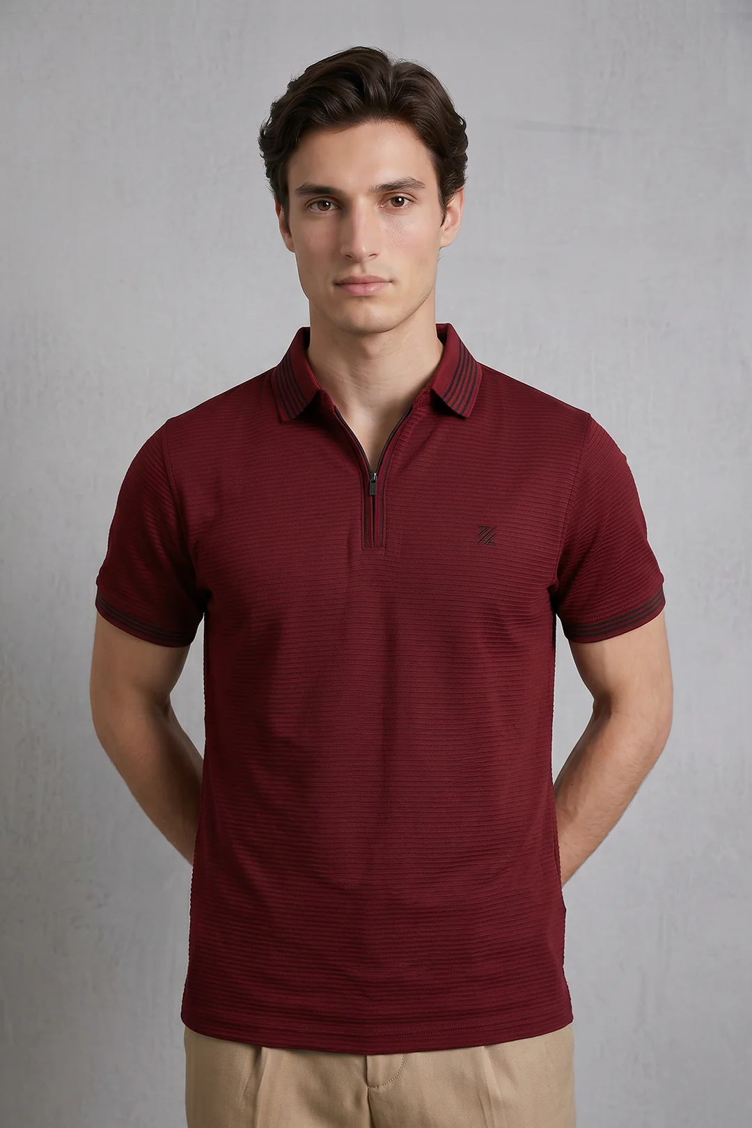 Ottoman Textured Polo - 6002 - Image 3
