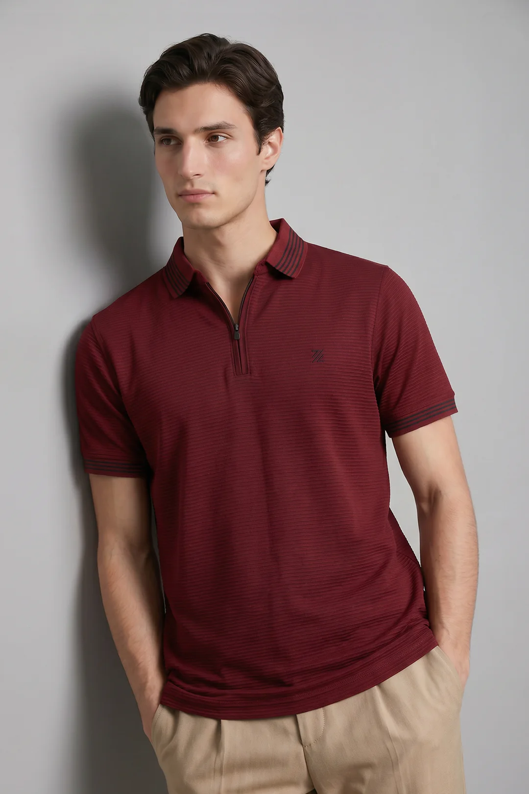 Ottoman Textured Polo - 6002 - Image 4