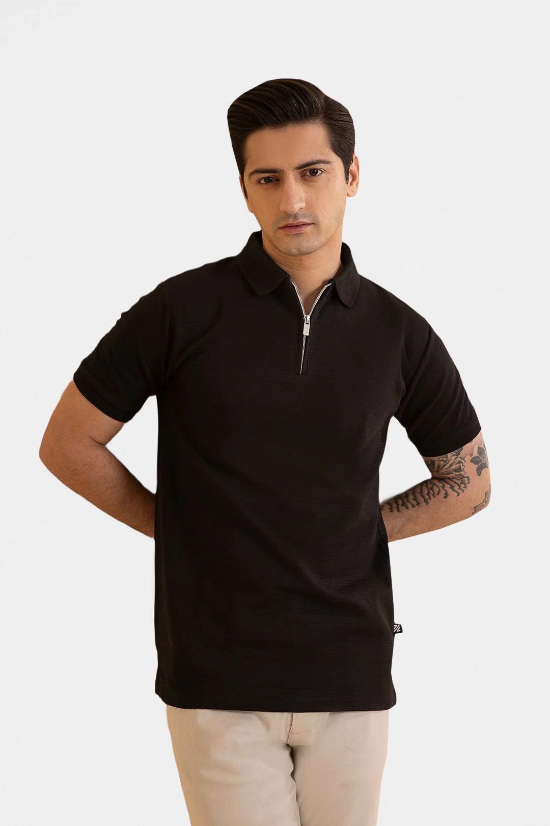 Ottoman Zipper Polo - 5001 - Image 2