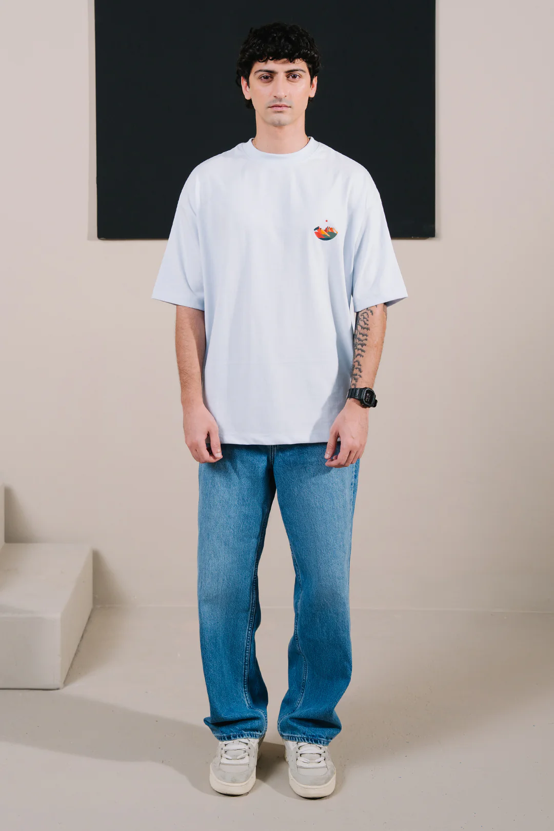 Oversized Graphic T-Shirt - D022 - Image 4