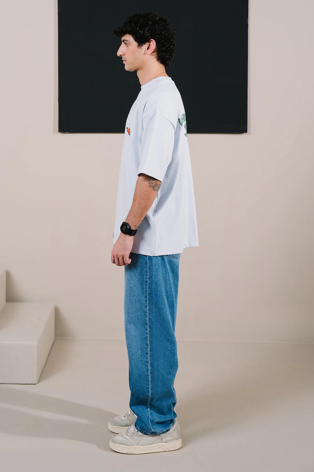 Oversized Graphic T-Shirt - D022 - Image 5