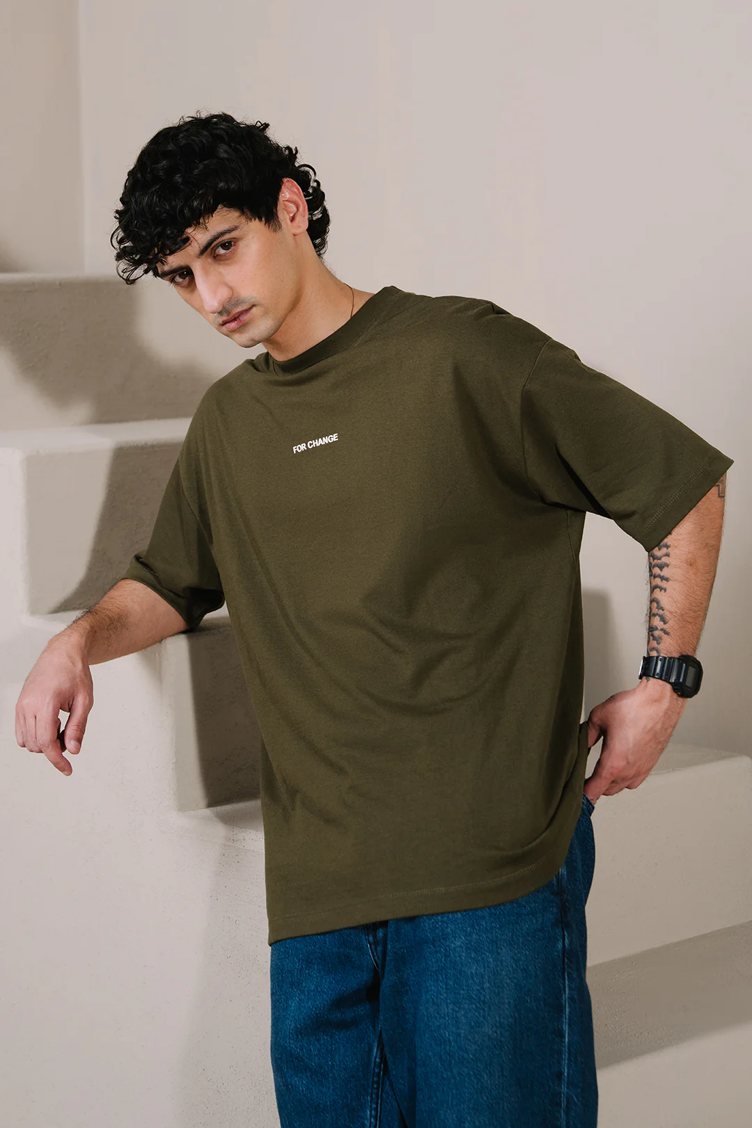 Oversized Graphic T-Shirt - D025 - Image 3