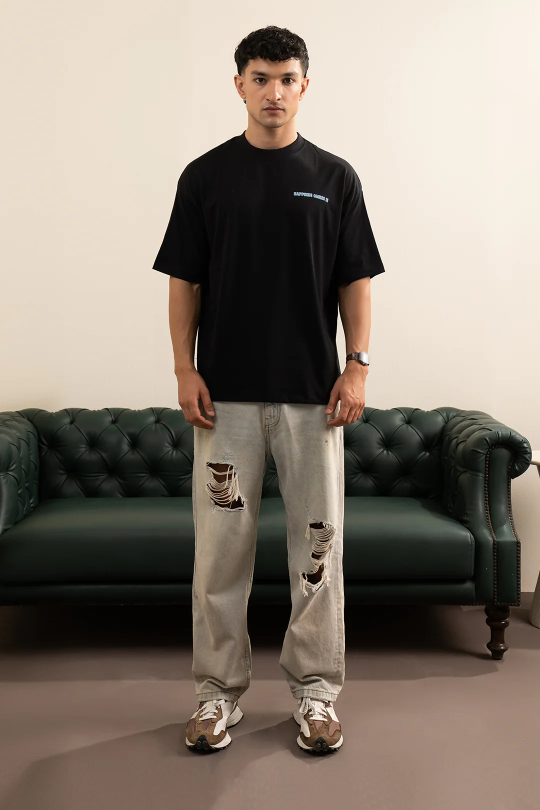 Oversized Graphic T-Shirt - D028 - Image 2