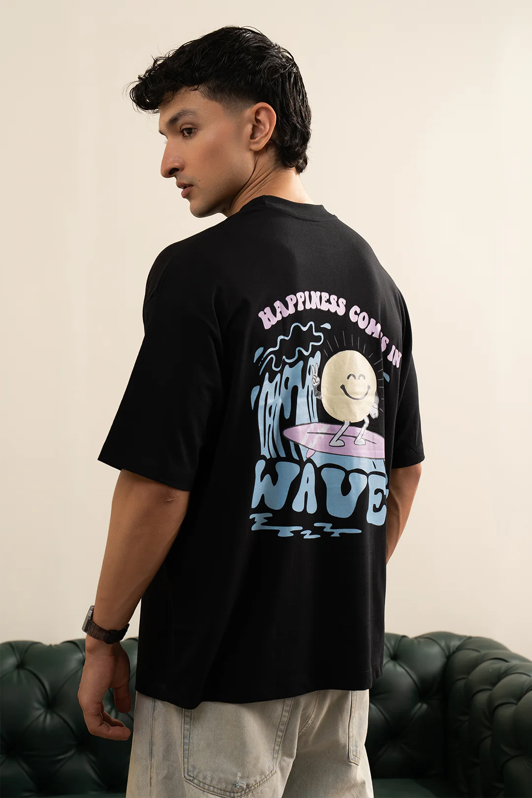 Oversized Graphic T-Shirt - D028 - Image 8