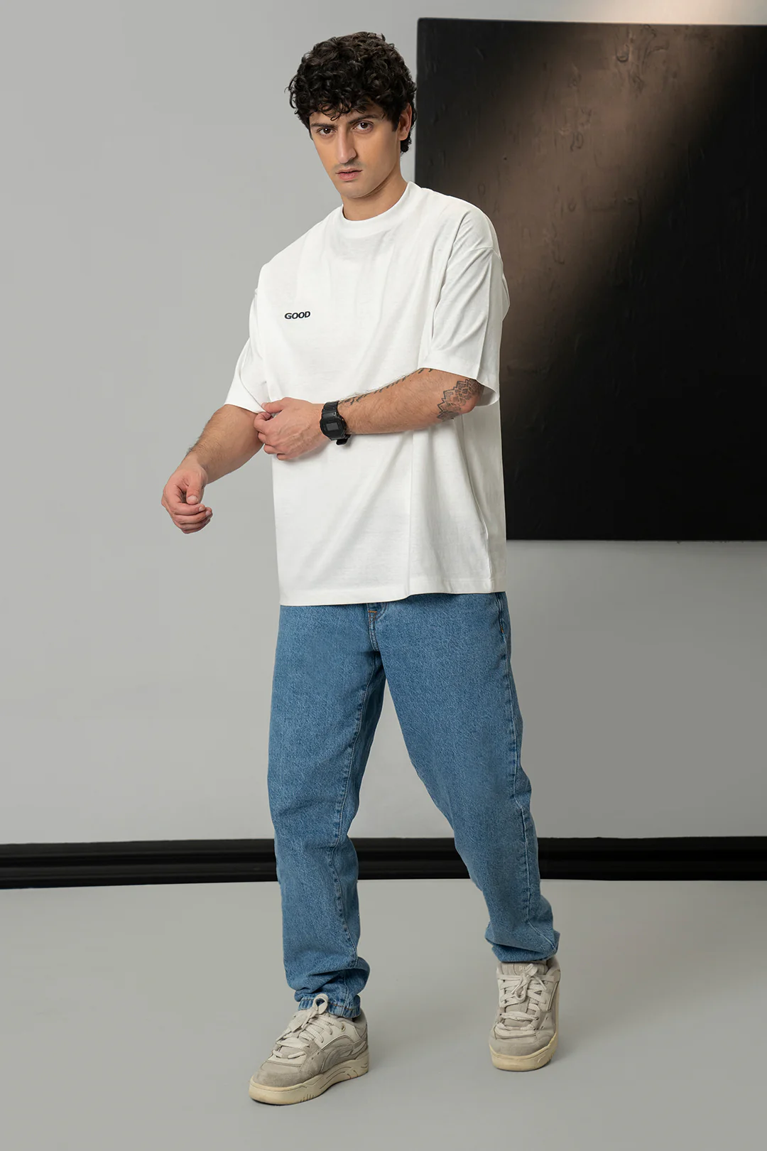 Oversized Graphic T-Shirt - D031 - Image 6