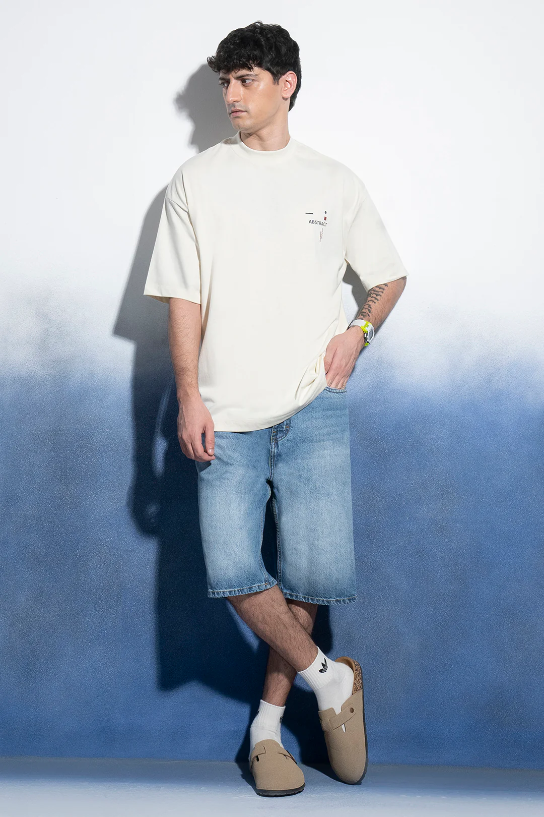 Oversized Graphic T-Shirt - D038 - Image 5
