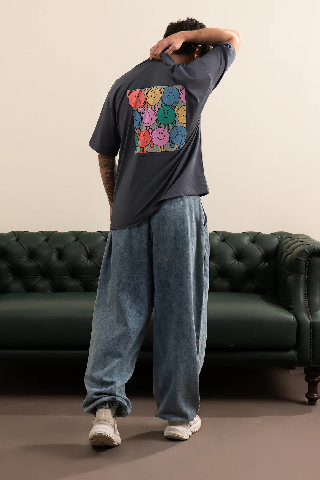 Oversized Graphic T-Shirt - D042 - Image 5
