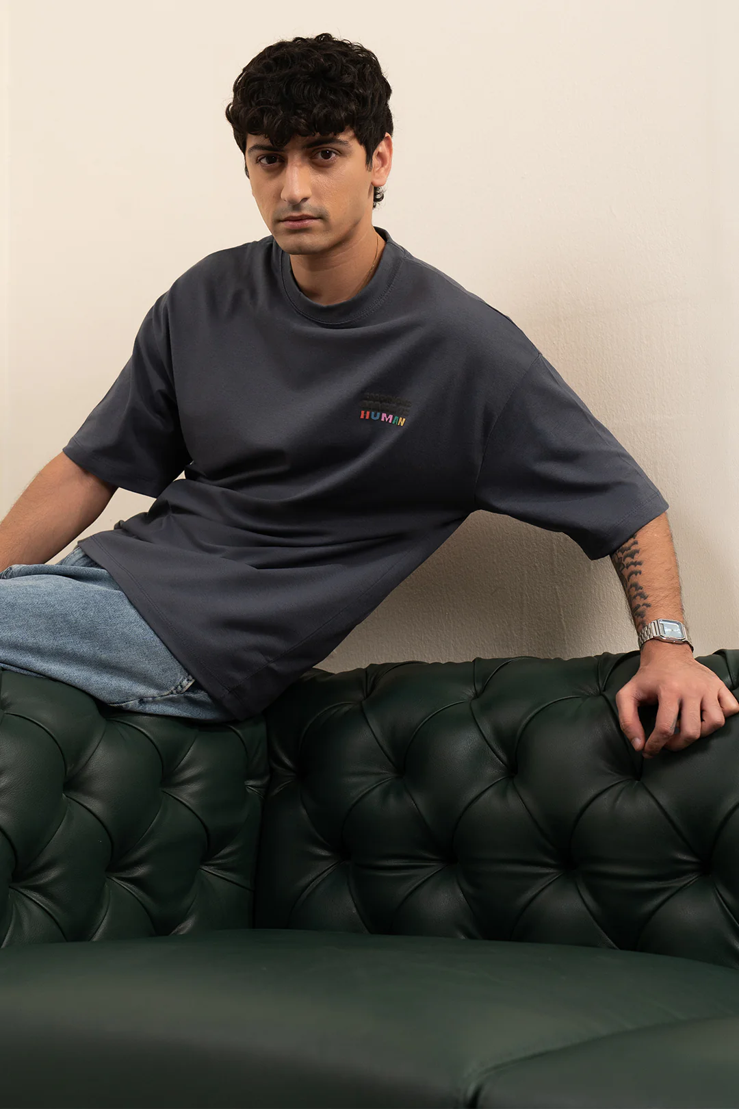 Oversized Graphic T-Shirt - D042 - Image 7