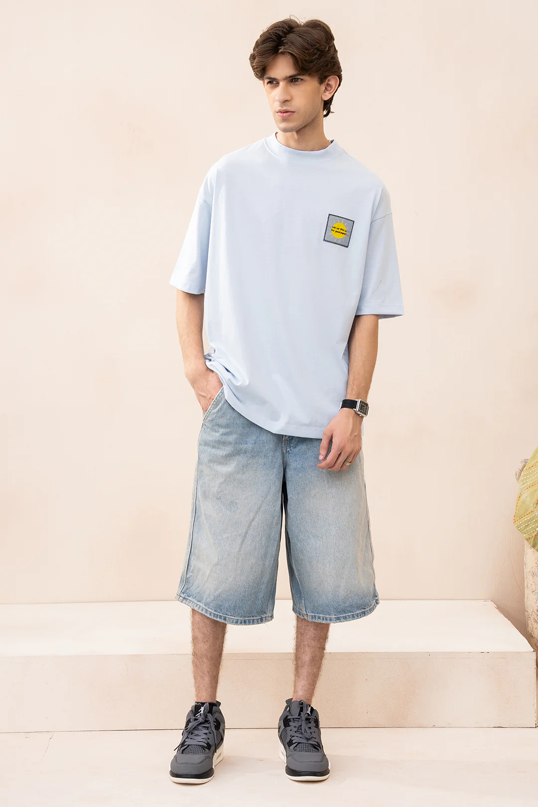 Oversized Graphic T-Shirt - D048 - Image 4