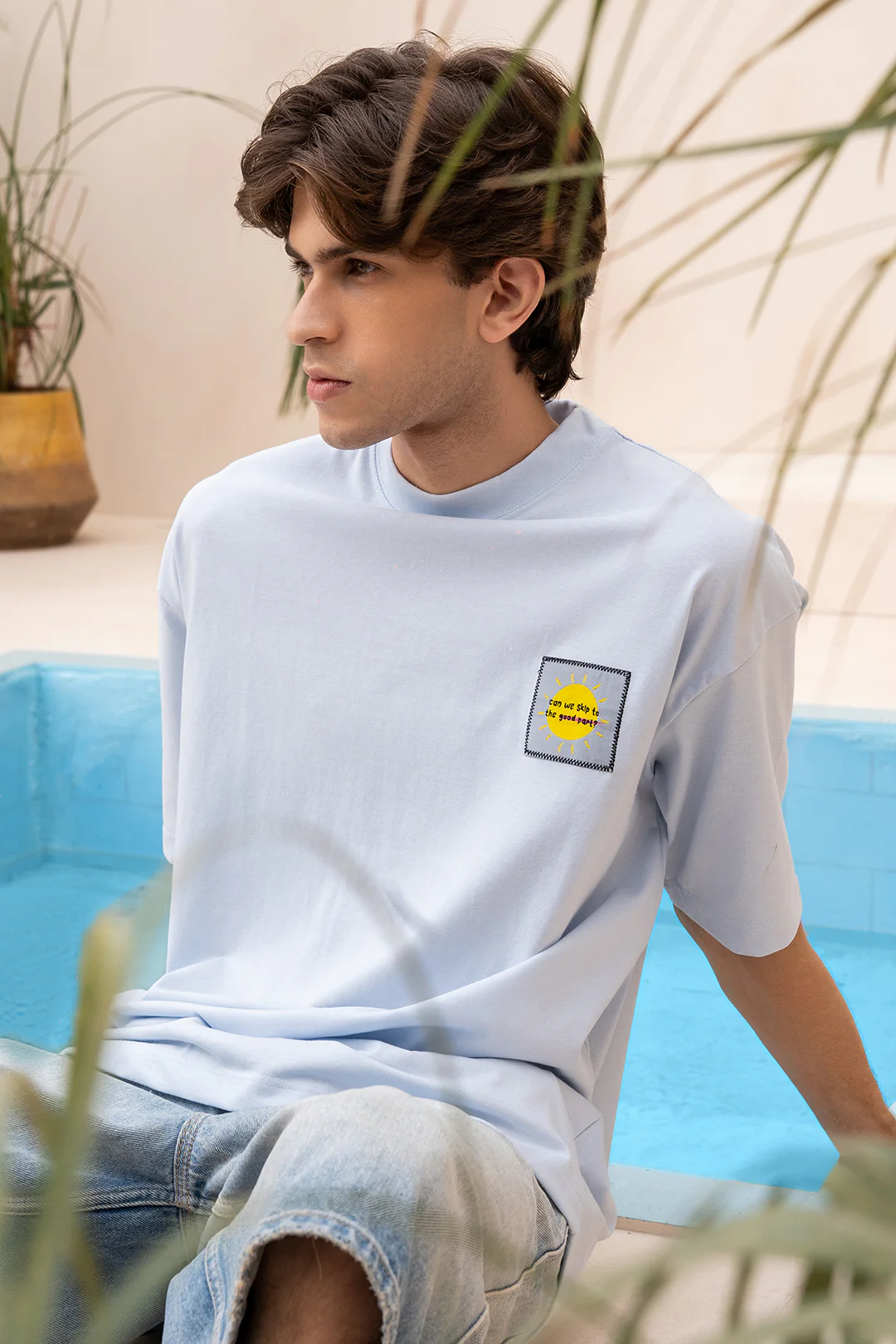Oversized Graphic T-Shirt - D048 - Image 7