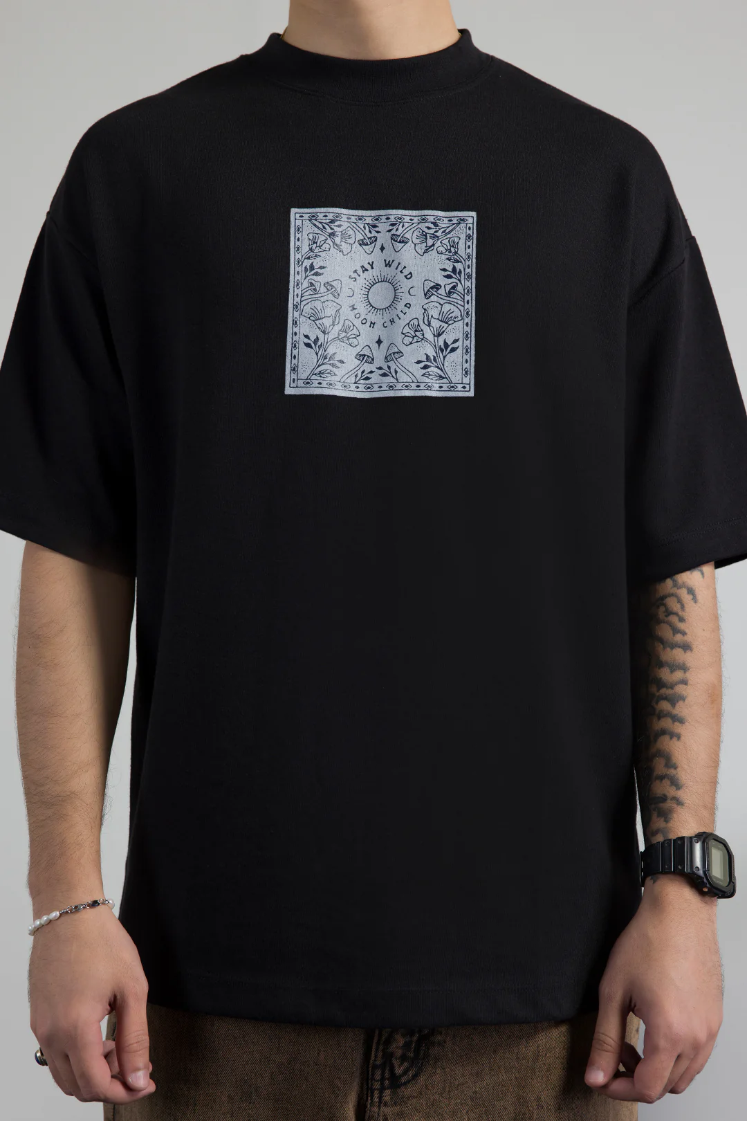 Oversized Graphic T-Shirt - D057 - Image 6
