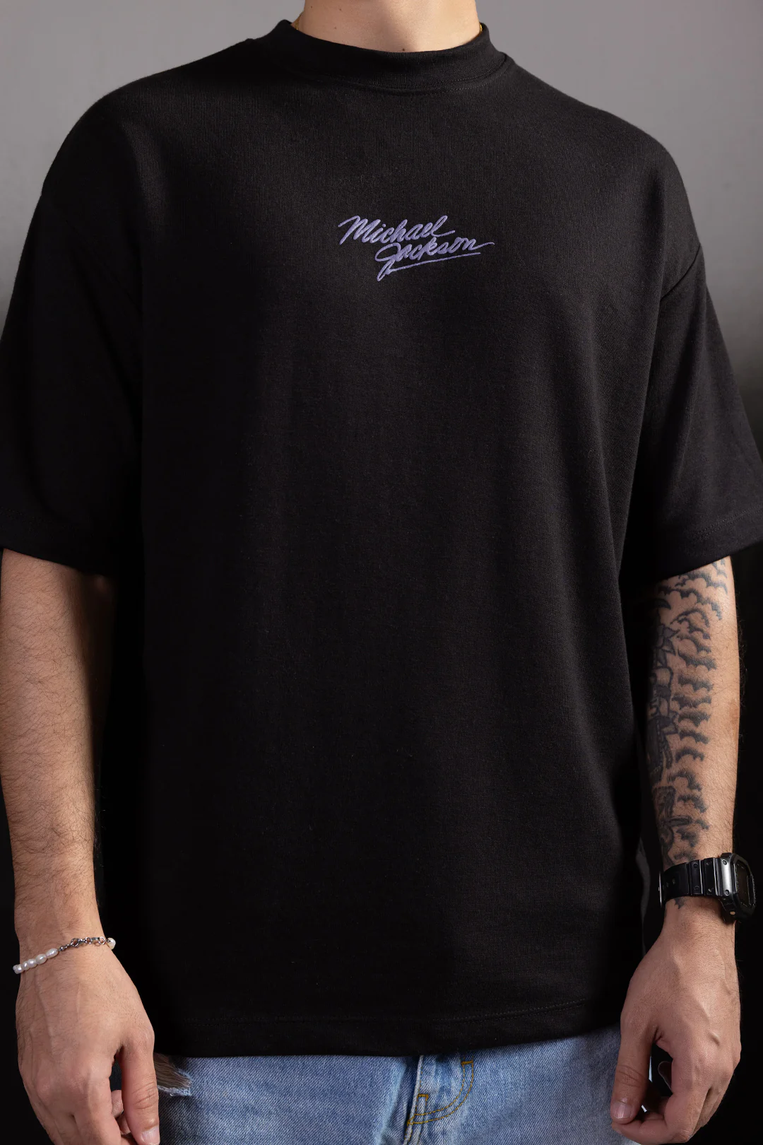 Oversized Graphic T-Shirt - D058 - Image 5