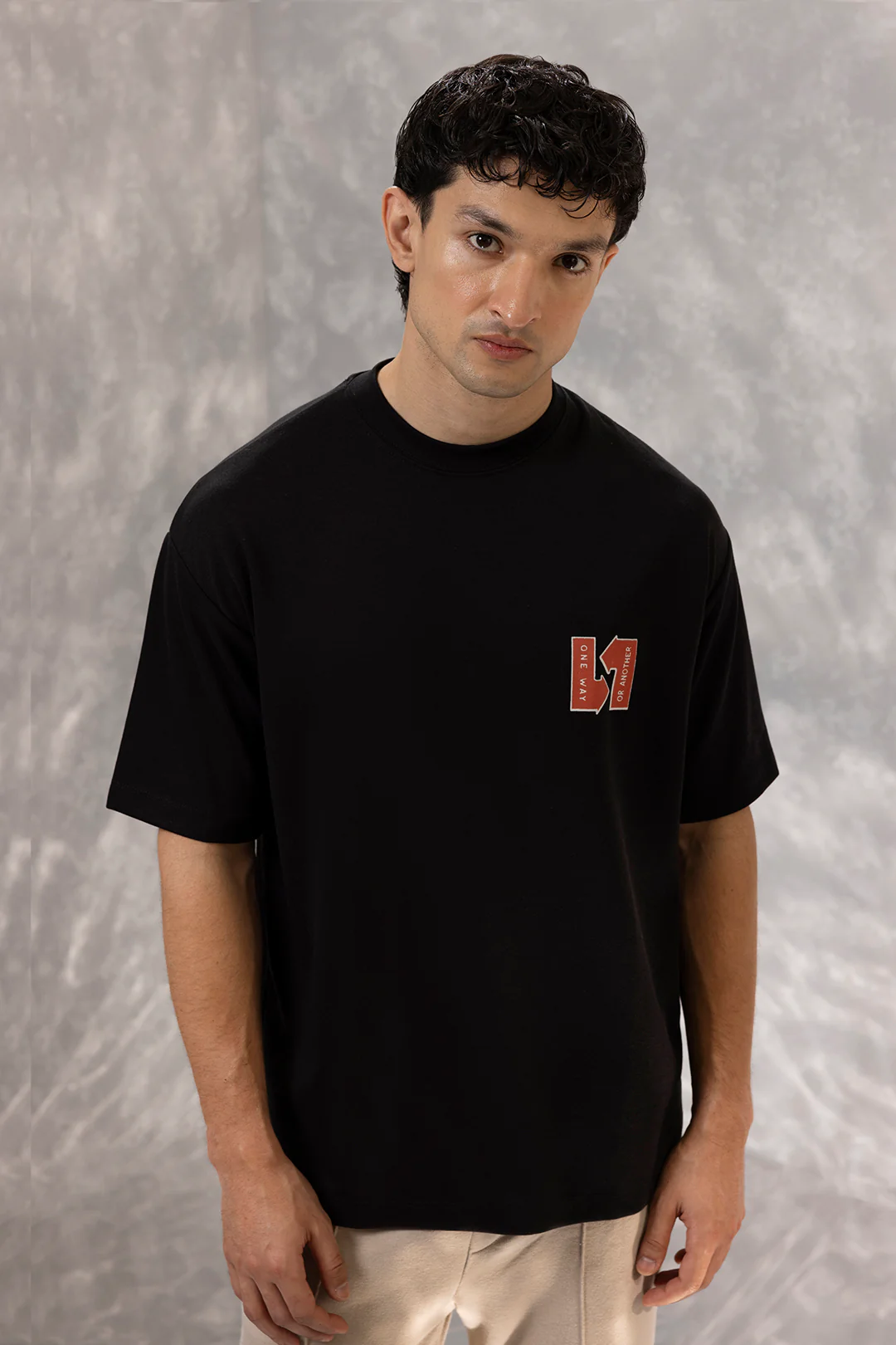 Oversized Graphic T-Shirt - D060
