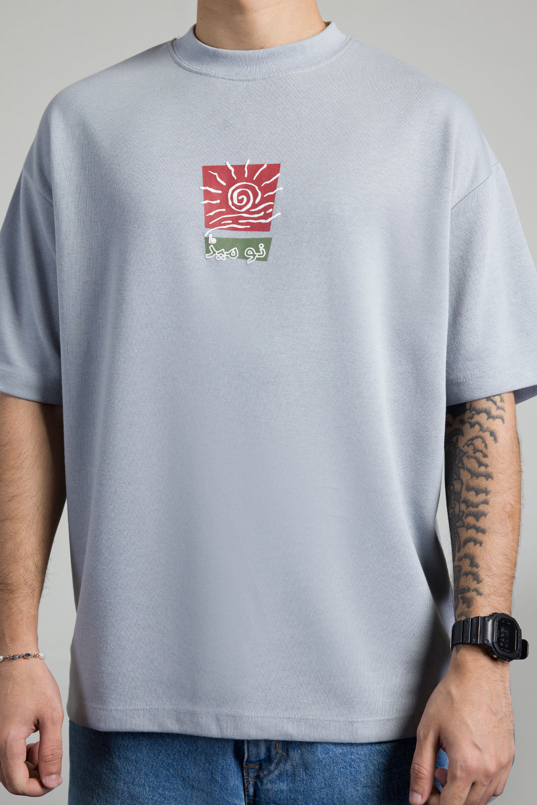 Oversized Graphic T-Shirt - D064 - Image 4