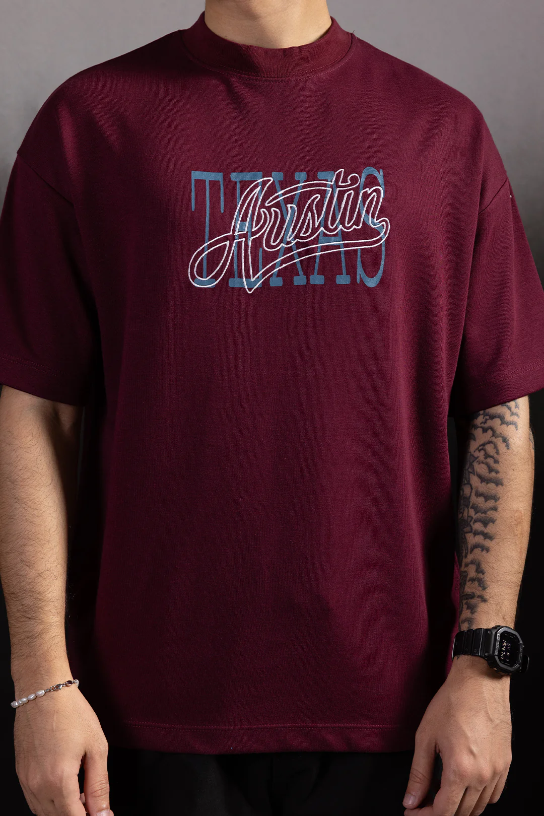 Oversized Graphic T-Shirt - D067 - Image 3