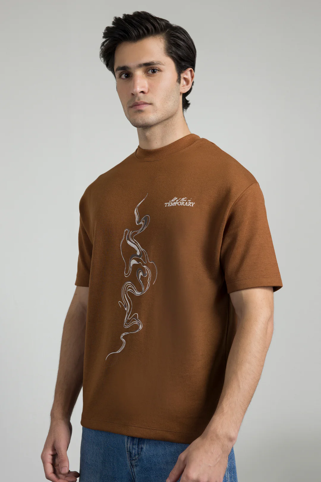 Oversized Graphic T-Shirt - D068 - Image 3