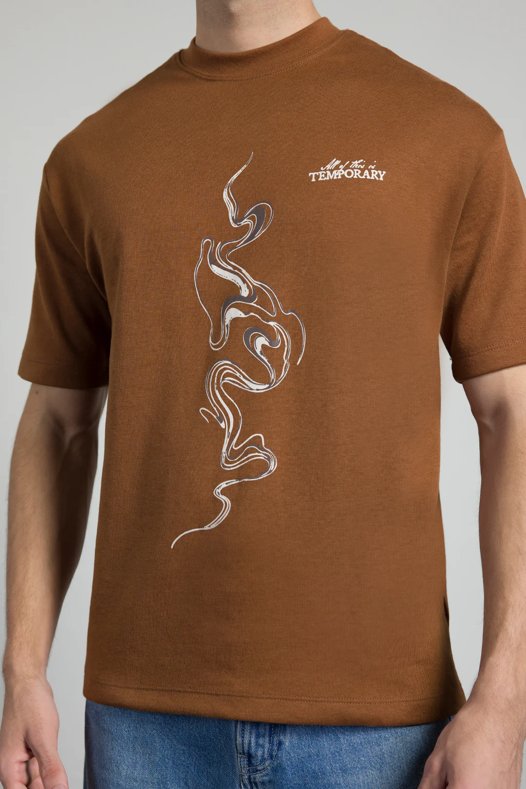 Oversized Graphic T-Shirt - D068 - Image 4