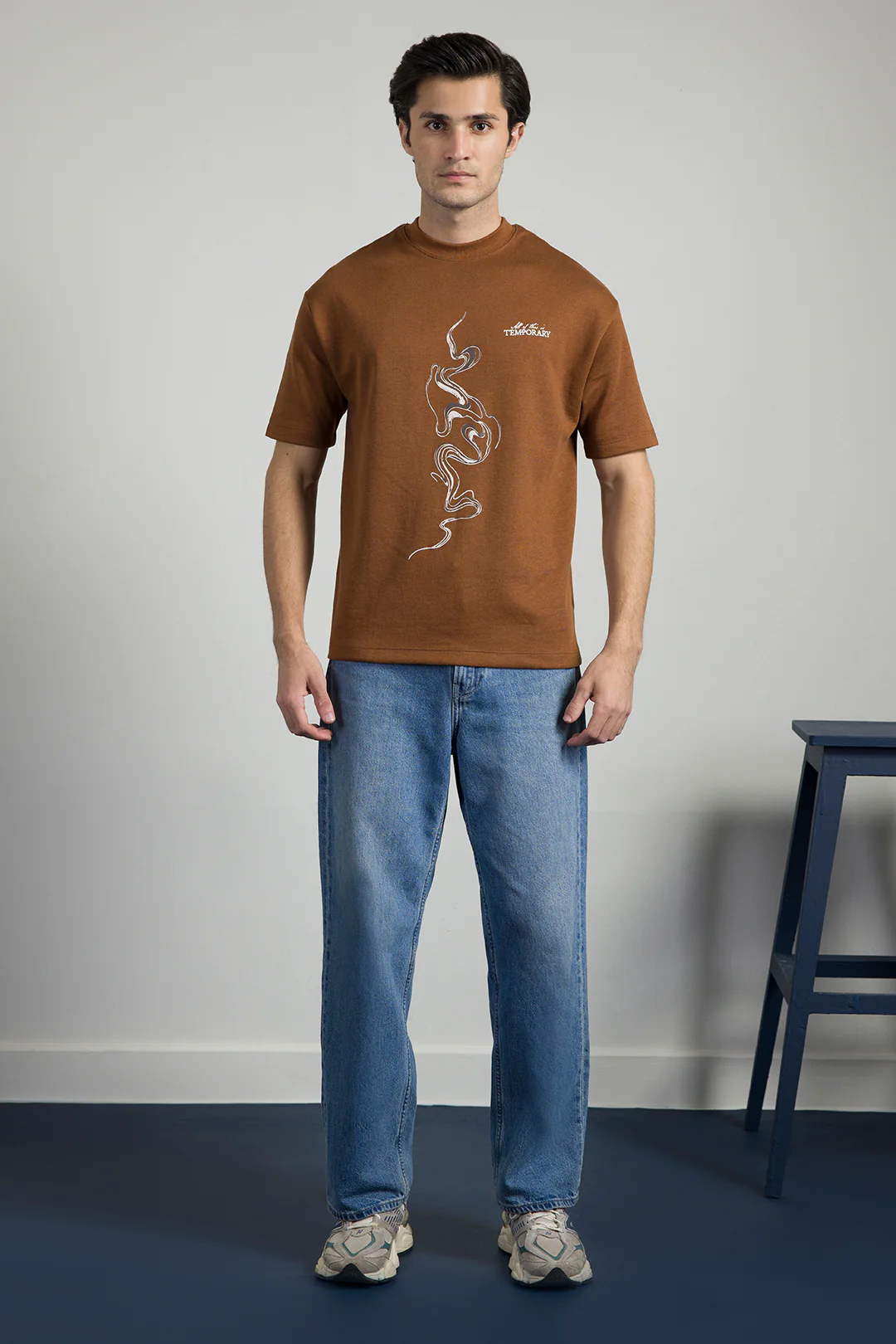 Oversized Graphic T-Shirt - D068 - Image 6