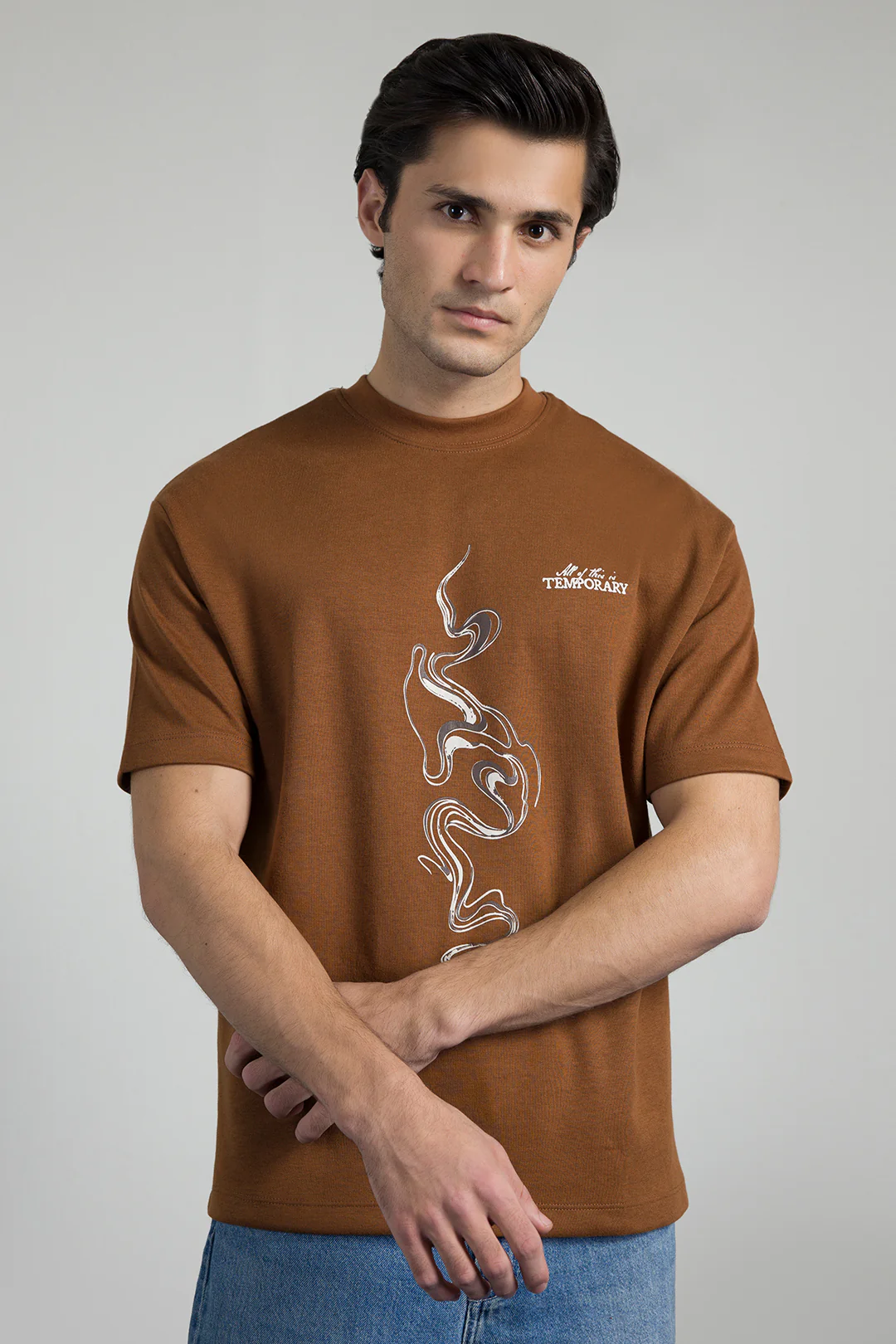 Oversized Graphic T-Shirt - D068 - Image 7