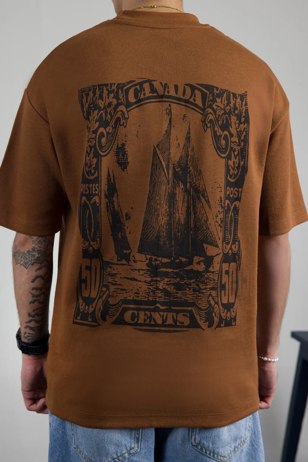 Oversized Graphic T-Shirt - D069 - Image 6