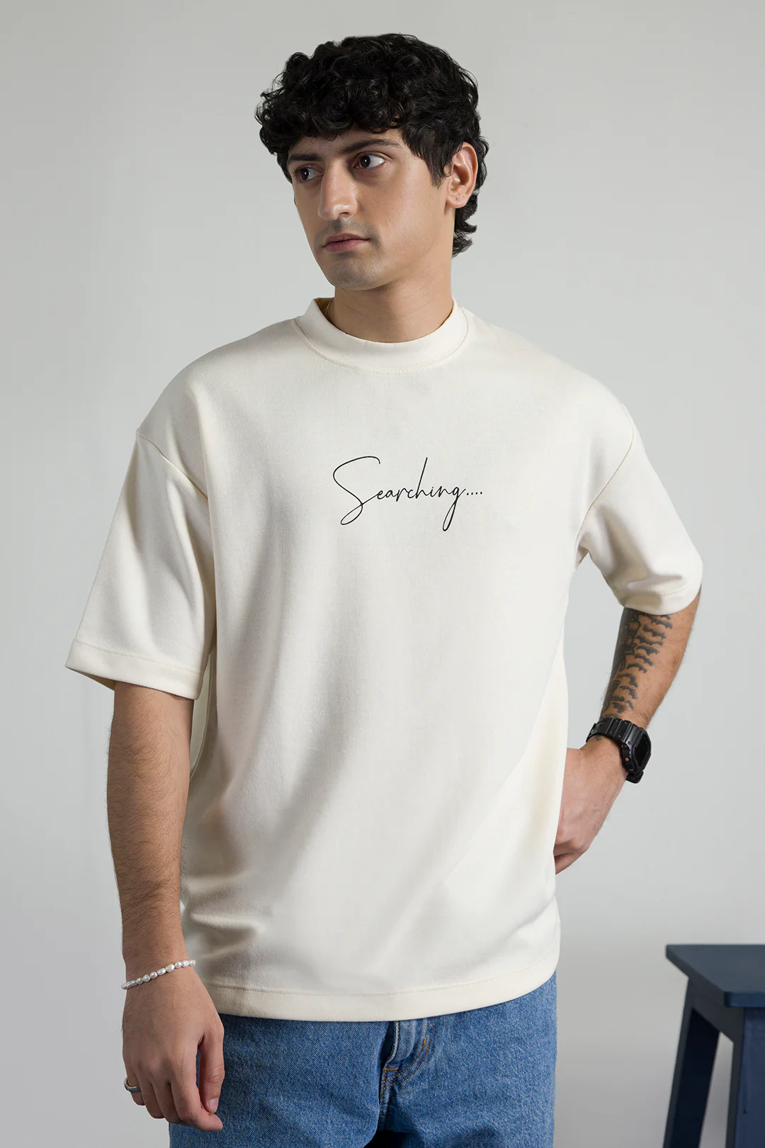Oversized Graphic T-Shirt - D071 - Image 3