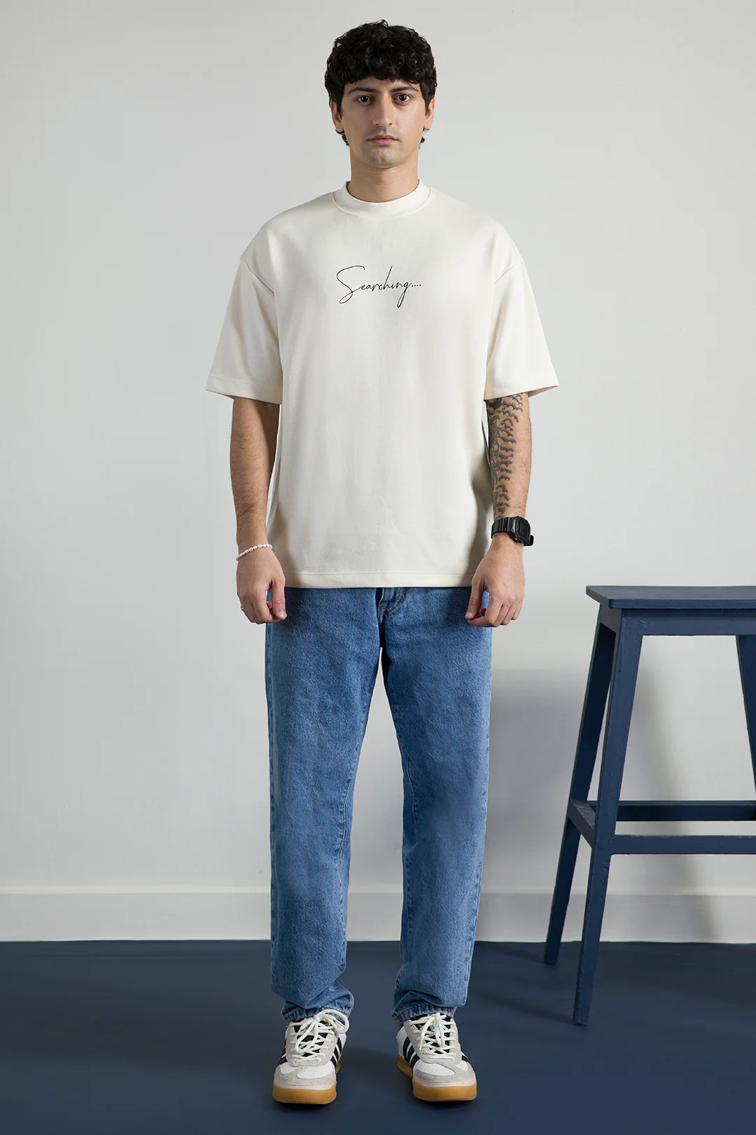 Oversized Graphic T-Shirt - D071 - Image 4