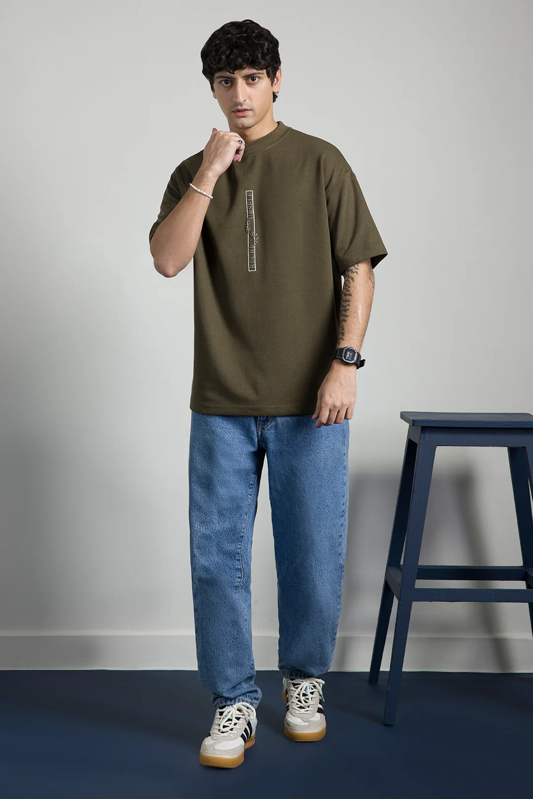 Oversized Graphic T-Shirt - D072 - Image 11