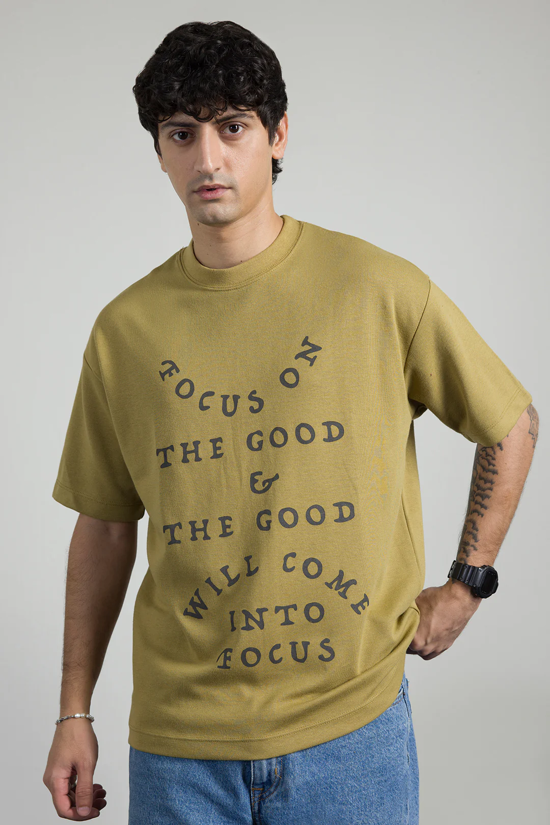 Oversized Graphic T-Shirt - D076 - Image 3