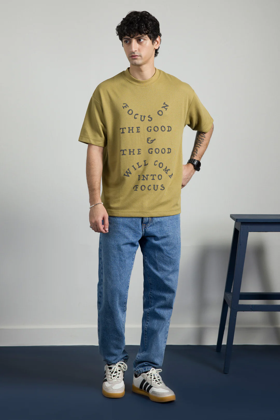 Oversized Graphic T-Shirt - D076 - Image 6