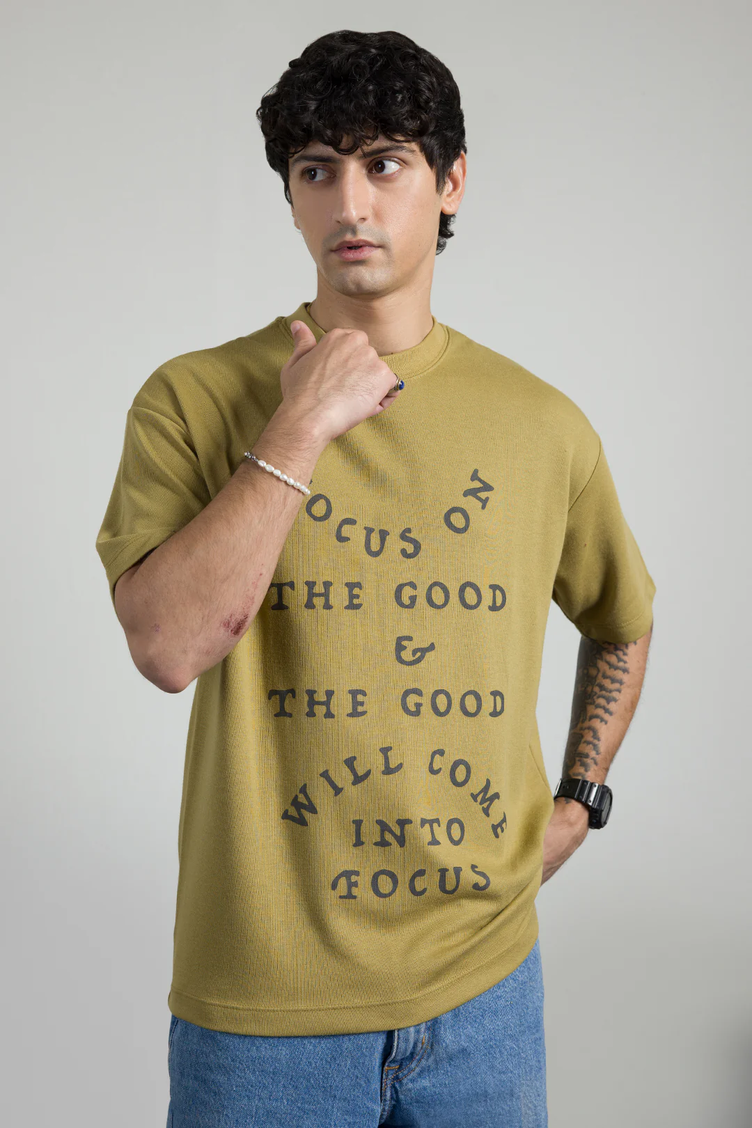Oversized Graphic T-Shirt - D076 - Image 7