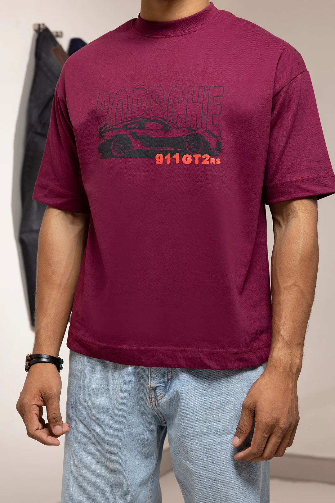 Oversized Graphic T-Shirt - D104 - Image 3