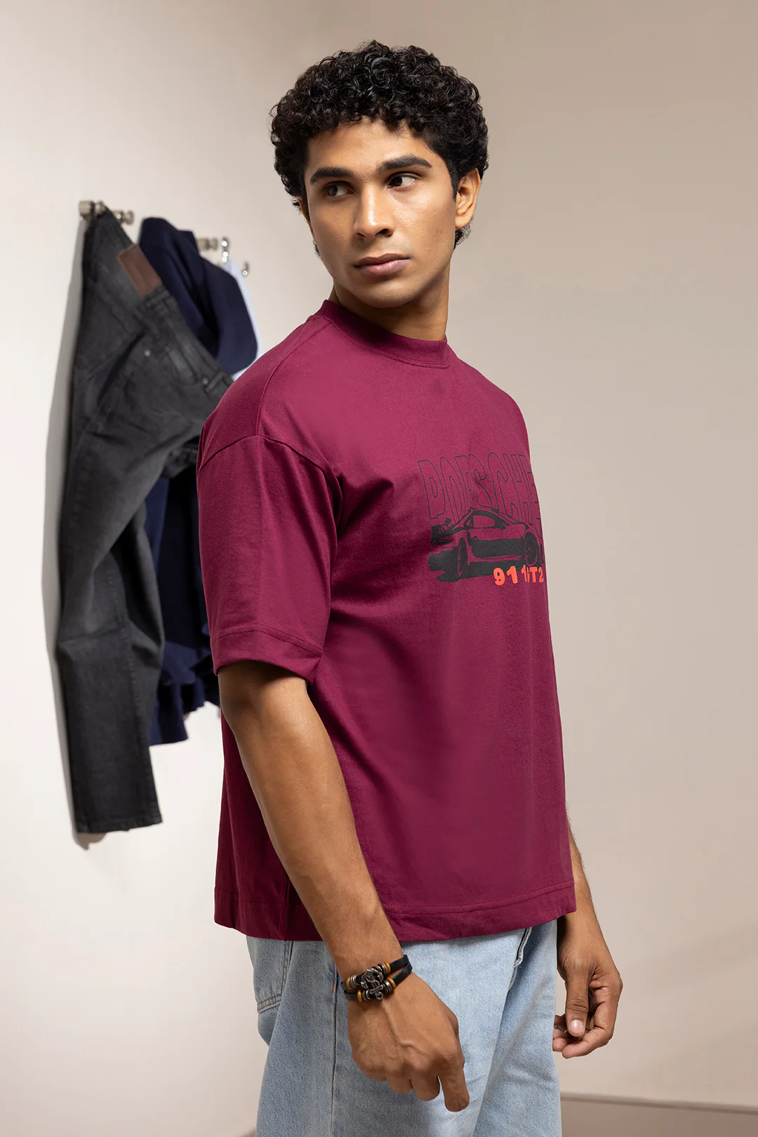 Oversized Graphic T-Shirt - D104 - Image 4