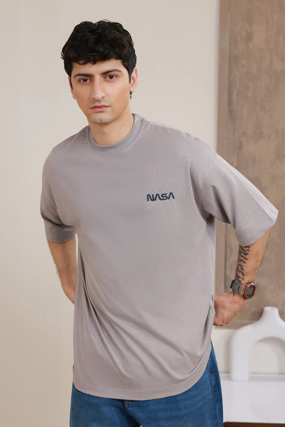 Oversized Graphic T-Shirt - D108 - Image 3
