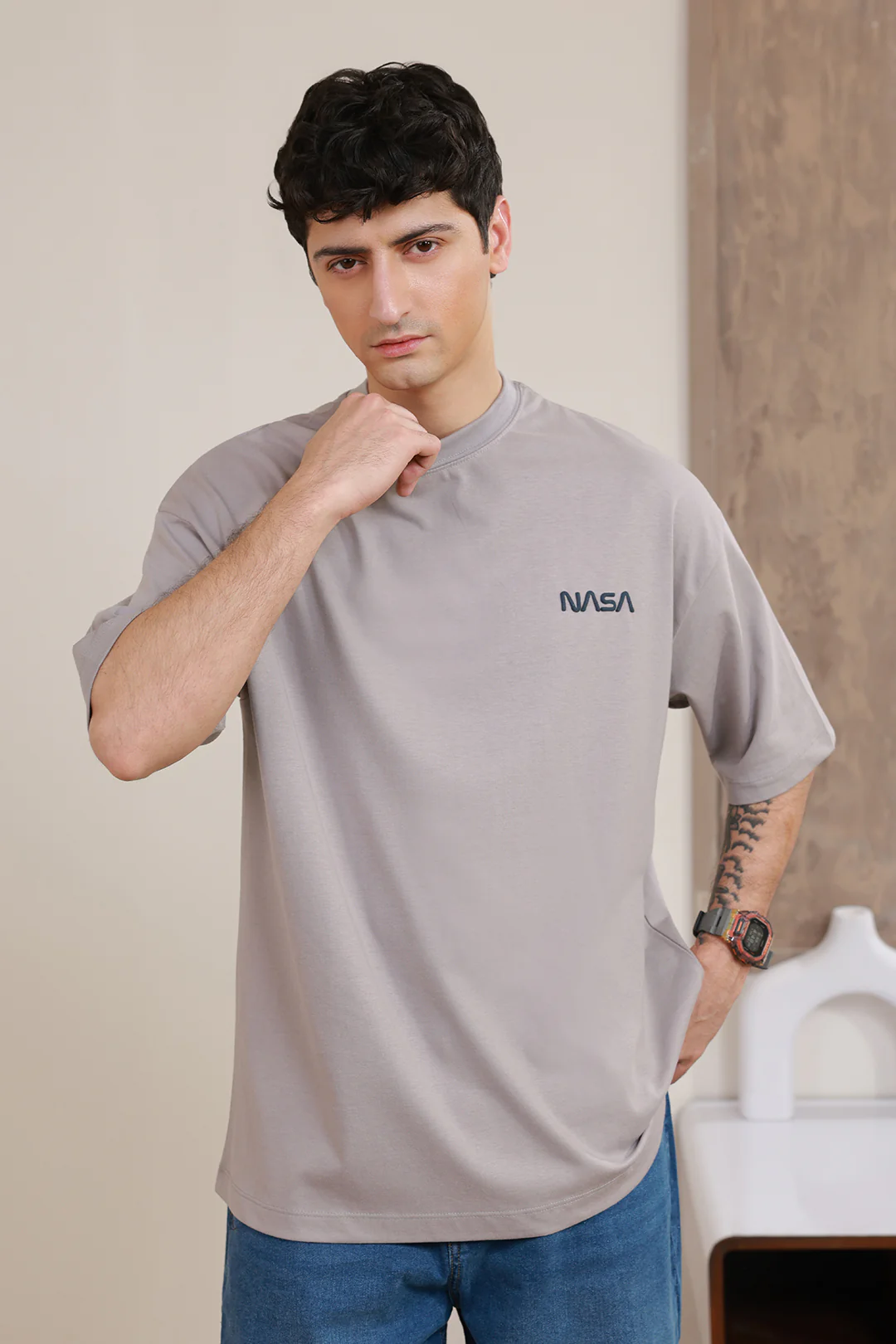 Oversized Graphic T-Shirt - D108 - Image 6