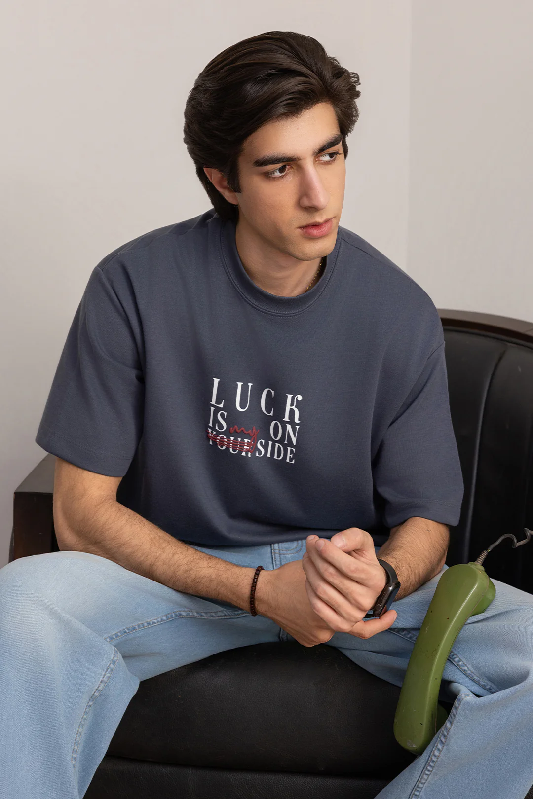 Oversized Graphic T-Shirt - D114 - Image 2