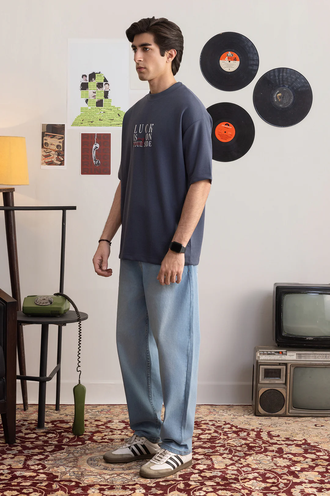 Oversized Graphic T-Shirt - D114 - Image 3