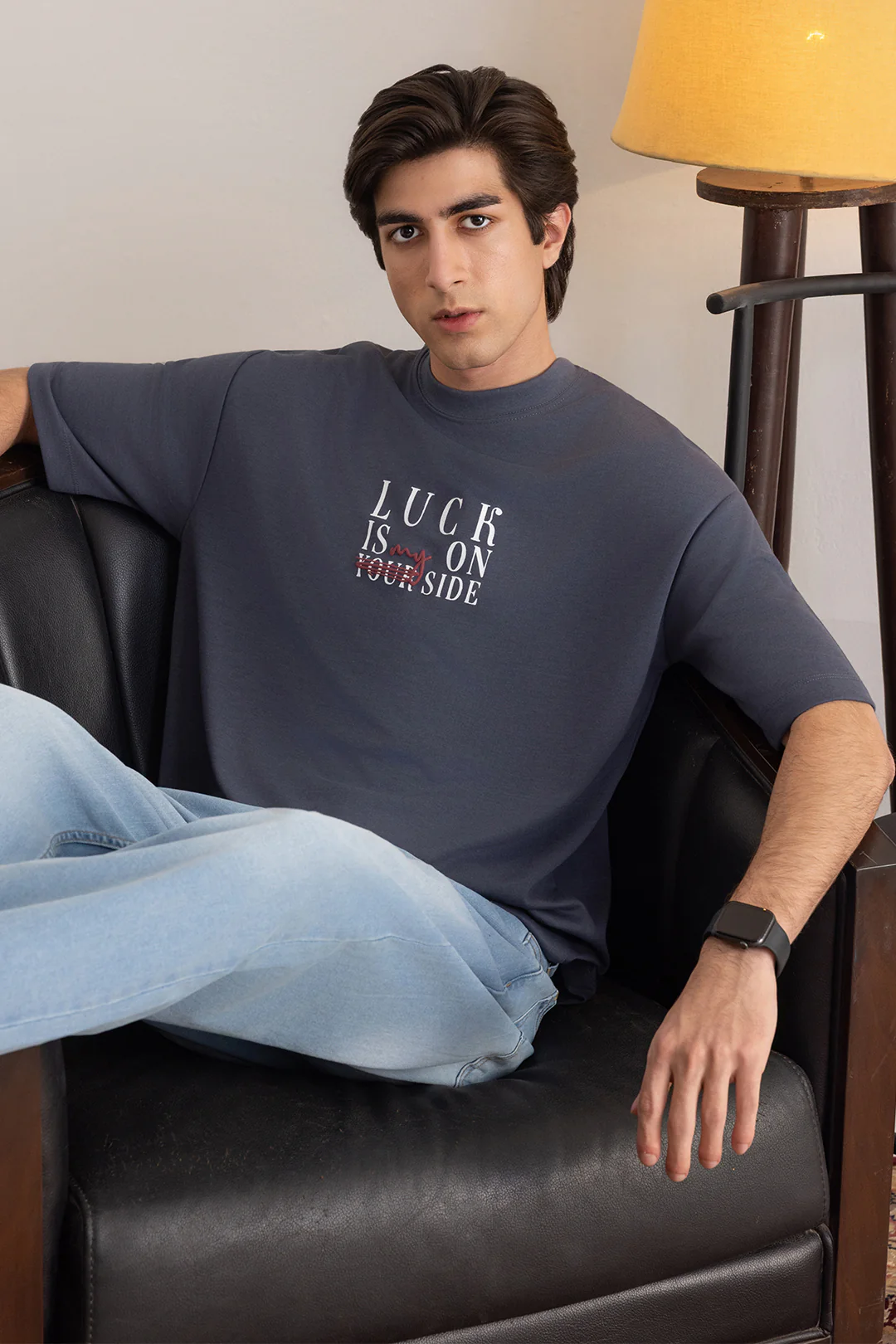 Oversized Graphic T-Shirt - D114 - Image 4
