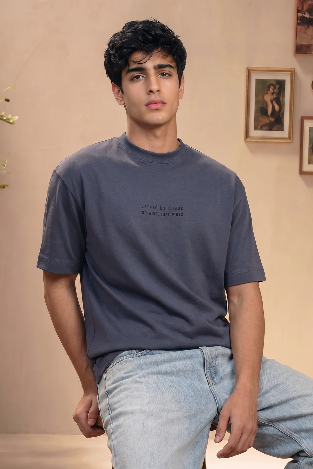 Oversized Graphic T-Shirt - D117 - Image 2