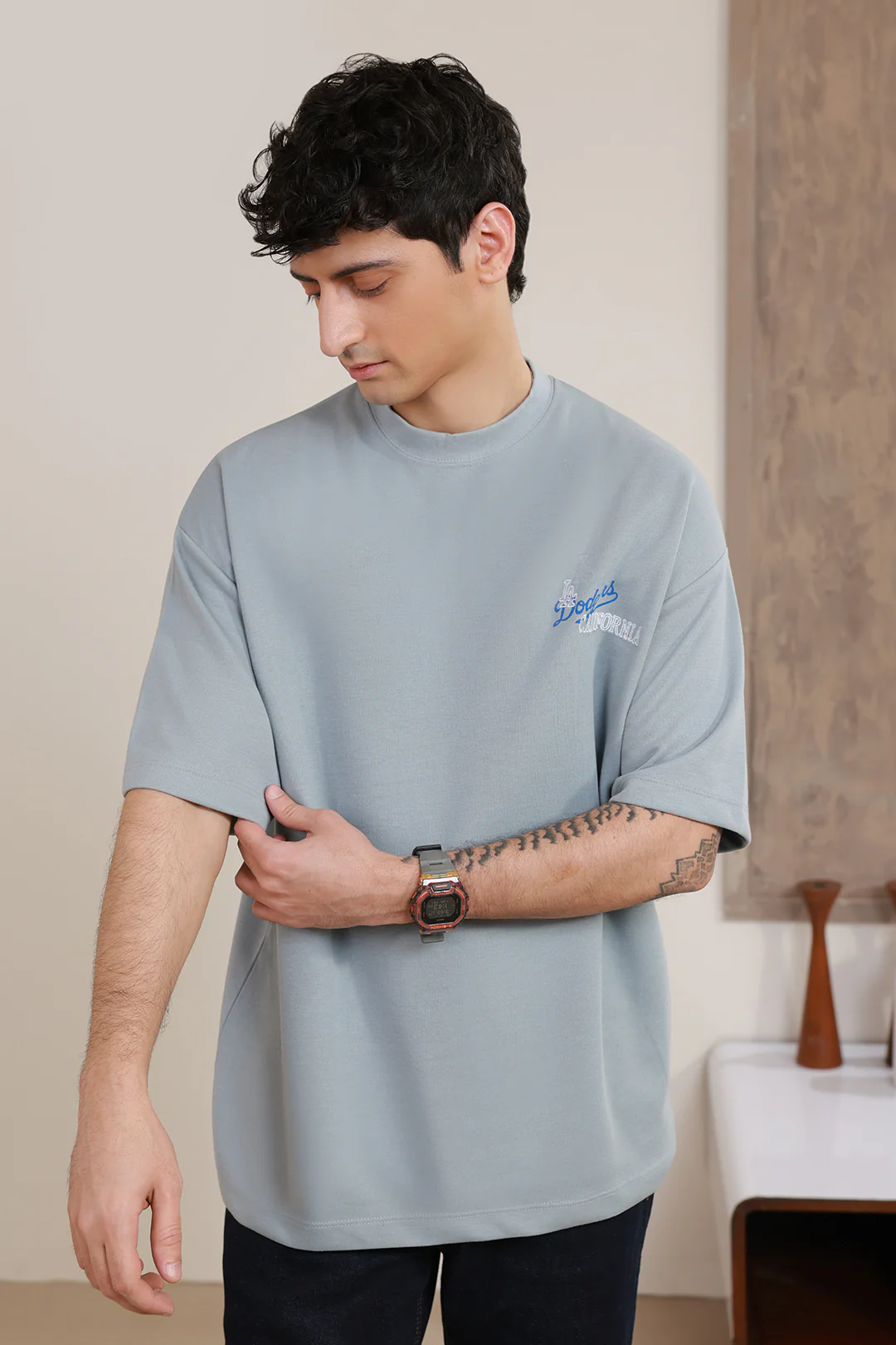 Oversized Graphic T-Shirt - D120 - Image 7