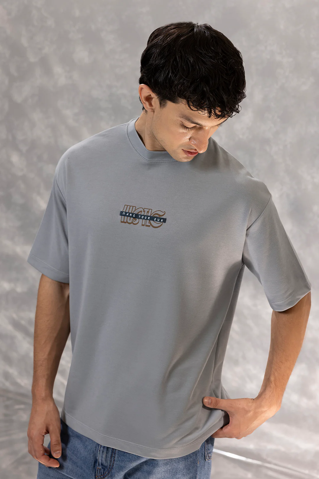 Oversized Graphic T-Shirt - D122 - Image 6
