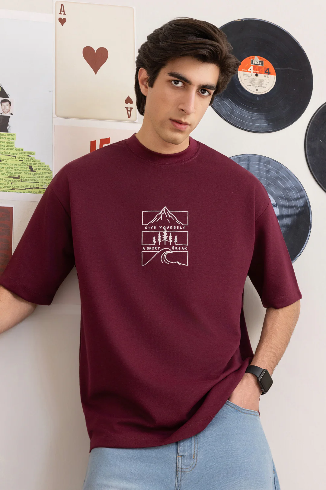 Oversized Graphic T-Shirt - D123